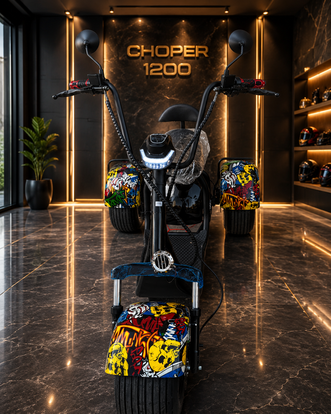 2025 Cobra Trike 12 Inch Electric 3 Wheel Citycoco Scooter